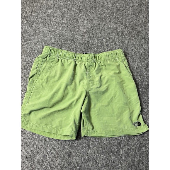 North Face mens XL Green swim shorts W Lining‎ And Drawstring 7.5" Inseam - Picture 1 of 9
